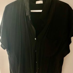 Wilfred Black Crop Blouse (large)